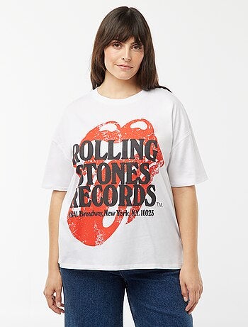 Camiseta estampada de manga corta 'The Rolling Stones'