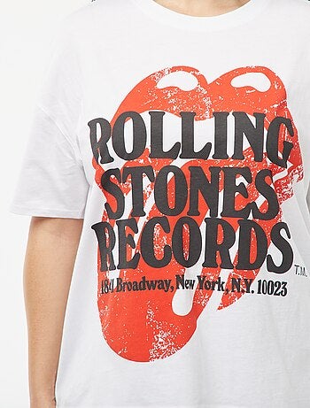 Camiseta estampada de manga corta 'The Rolling Stones'