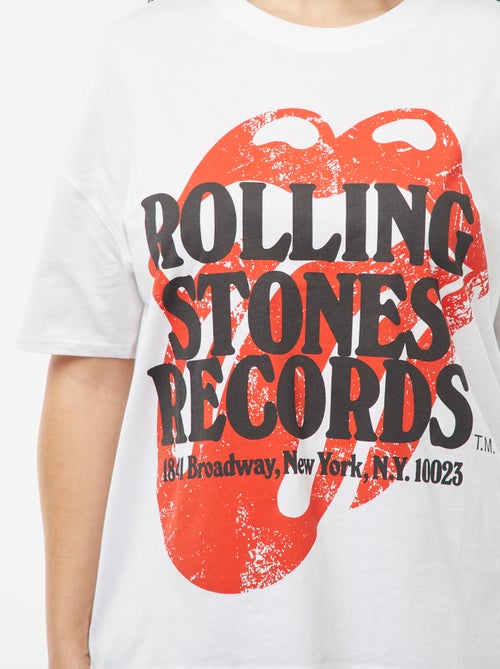 Camiseta estampada de manga corta 'The Rolling Stones' - Kiabi