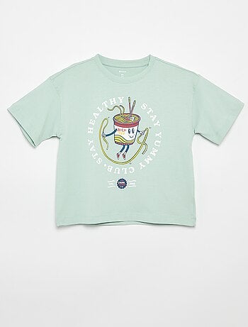 Camiseta estampada de manga corta