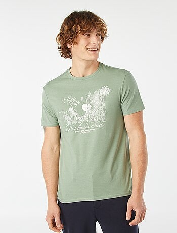 Camiseta estampada de manga corta