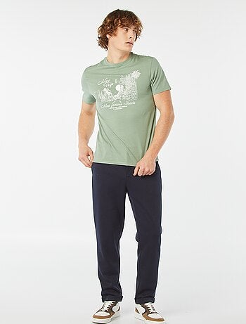 Camiseta estampada de manga corta