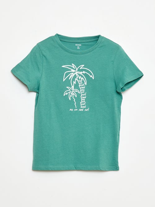 Camiseta estampada de manga corta - Kiabi
