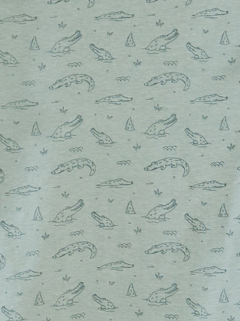 Camiseta estampada de manga corta VERDE - Kiabi