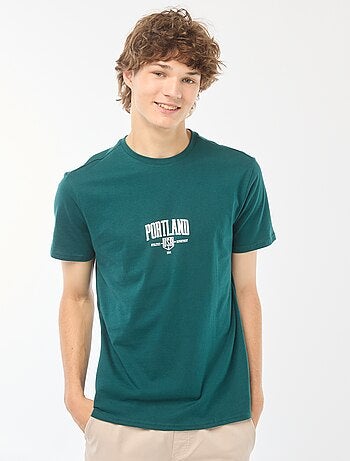 Camiseta estampada de manga corta
