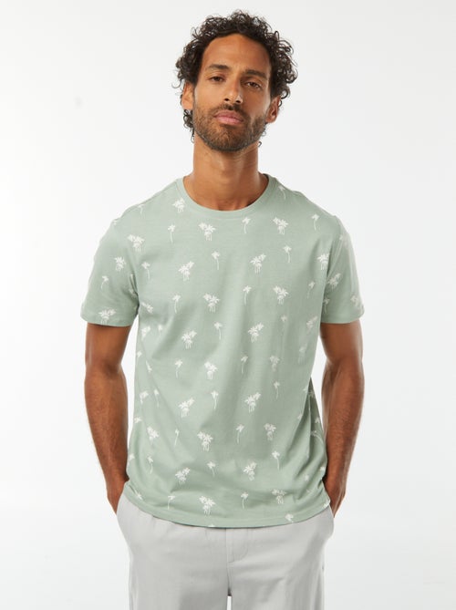 Camiseta estampada de manga corta - Kiabi