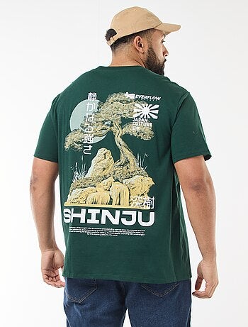 Camiseta estampada de manga corta