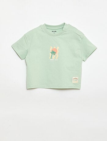 Camiseta estampada de manga corta