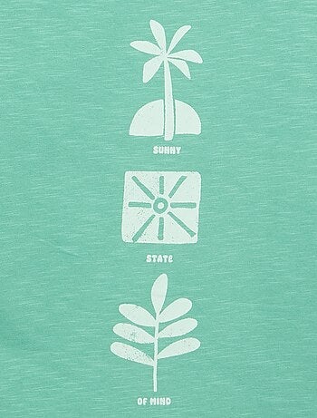 Camiseta estampada de manga corta