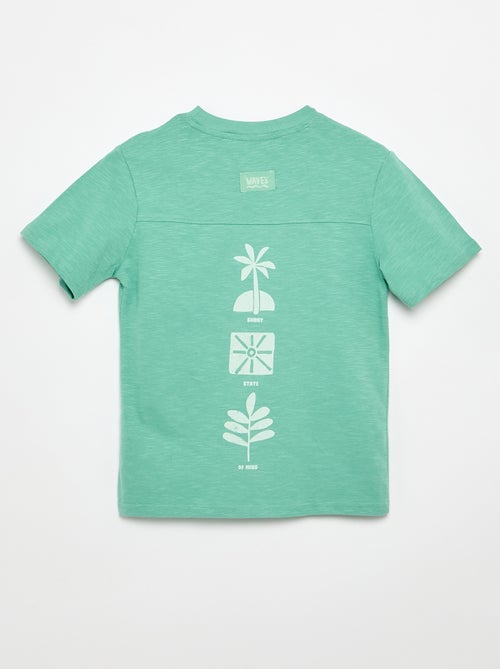 Camiseta estampada de manga corta - Kiabi