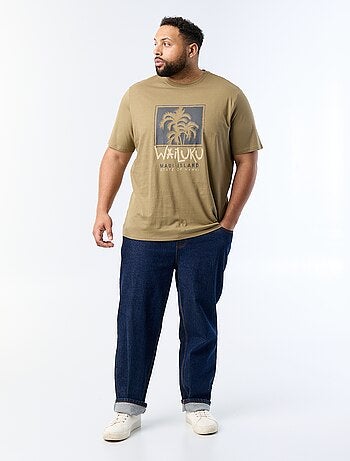 Camiseta estampada de manga corta