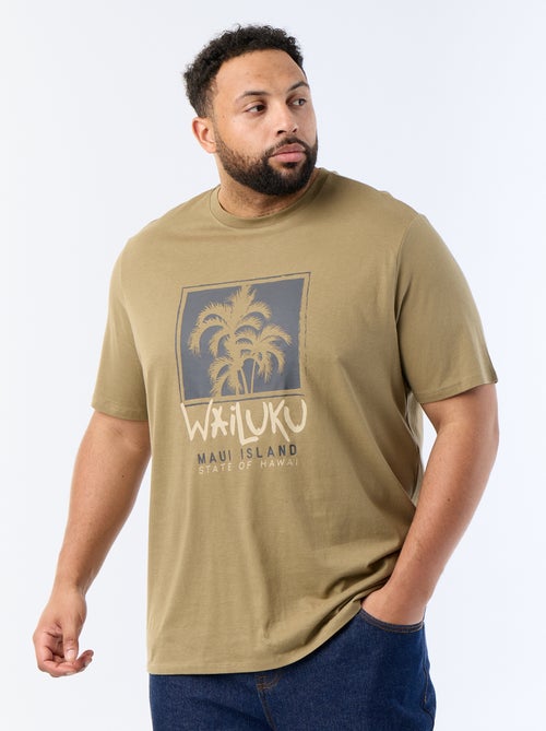 Camiseta estampada de manga corta - Kiabi