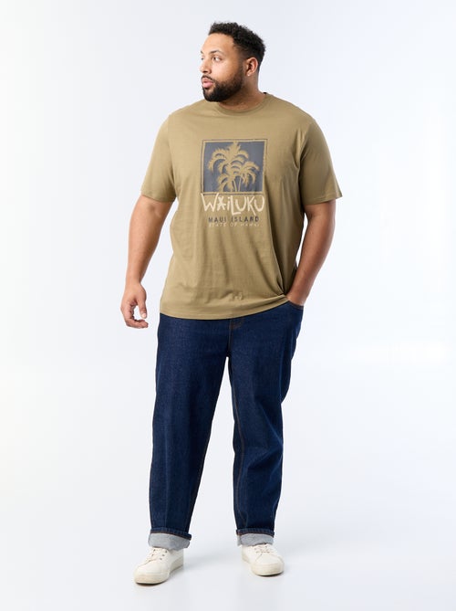 Camiseta estampada de manga corta - Kiabi