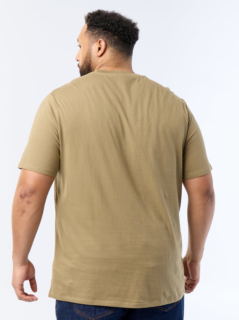 Camiseta estampada de manga corta Verde - Kiabi