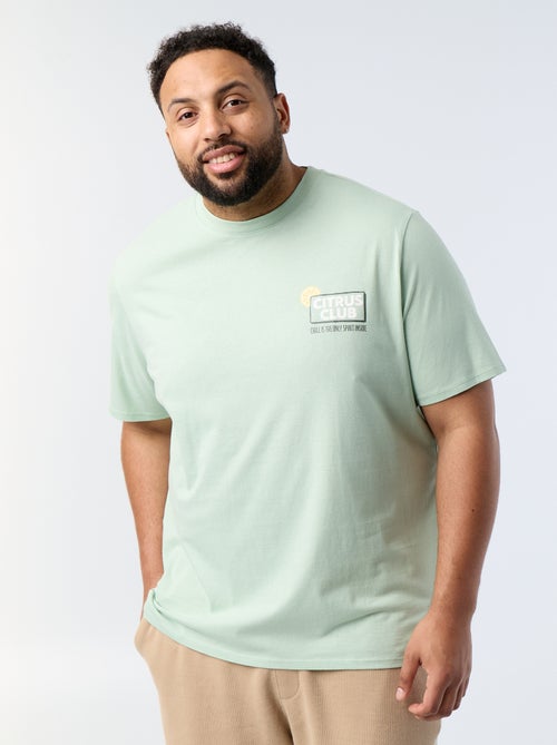 Camiseta estampada de manga corta - Kiabi