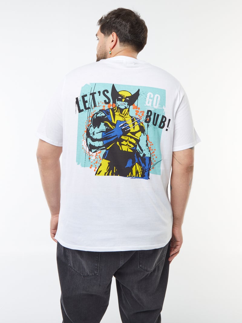 Camiseta estampada de manga corta 'X-Men' 'Marvel' Blanco - Kiabi