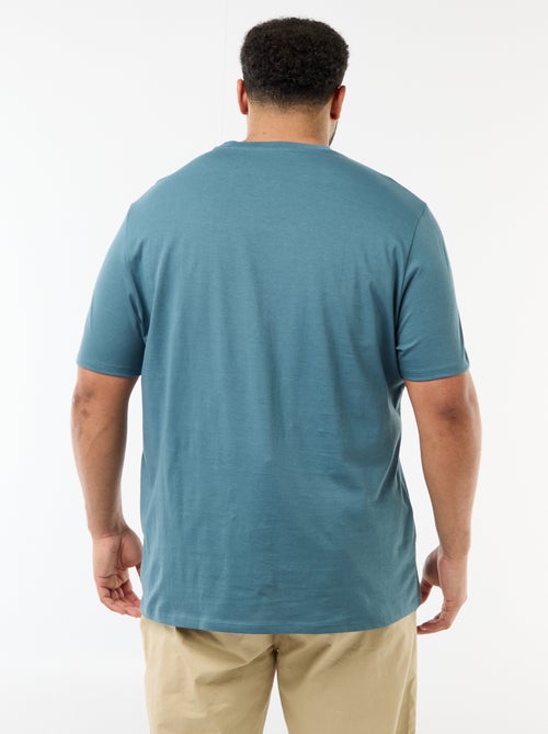 Camiseta estampada de manga corta y cuello redondo - Kiabi