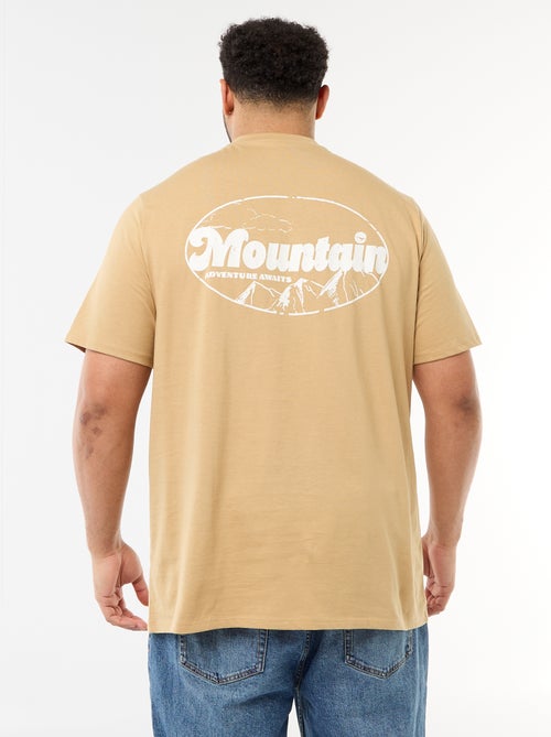 Camiseta estampada de manga corta y cuello redondo - Kiabi