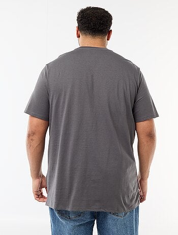 Camiseta estampada de manga corta y cuello redondo