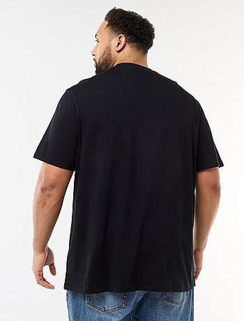 Camiseta estampada de manga corta y cuello redondo