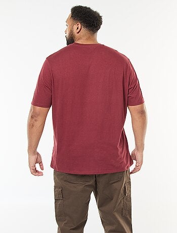 Camiseta estampada de manga corta y cuello redondo