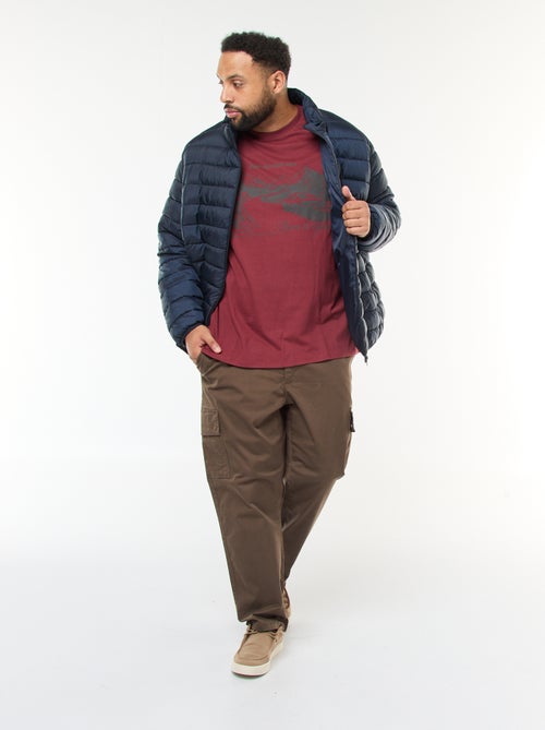 Camiseta estampada de manga corta y cuello redondo - Kiabi