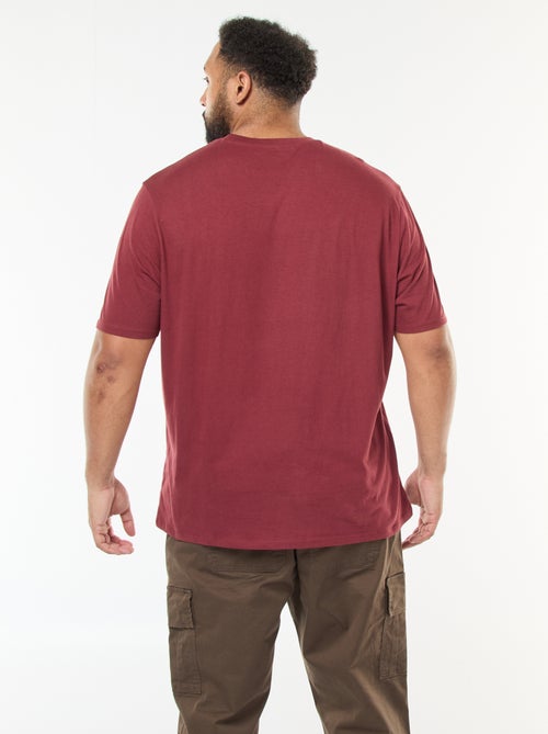 Camiseta estampada de manga corta y cuello redondo - Kiabi