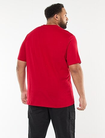 Camiseta estampada de manga corta y cuello redondo