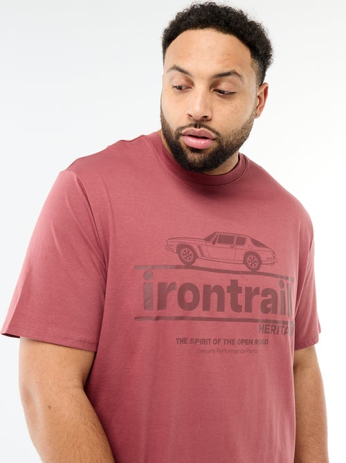 Camiseta estampada de manga corta y cuello redondo - Kiabi