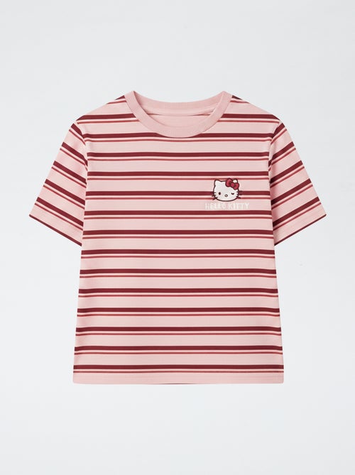 Camiseta estampada de manga corta y cuello redondo - Kiabi Camiseta estampada de manga corta y cuello redondo - Kiabi