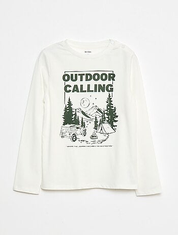 Camiseta estampada de manga larga - colección fácil de poner