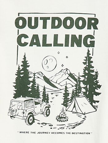 Camiseta estampada de manga larga - colección fácil de poner