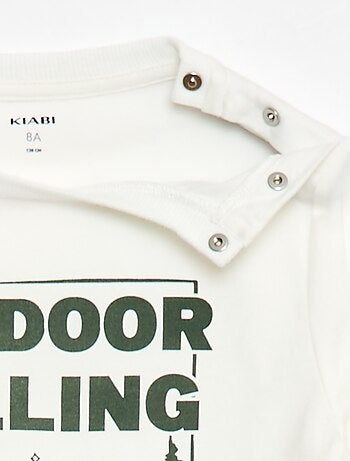 Camiseta estampada de manga larga - colección fácil de poner