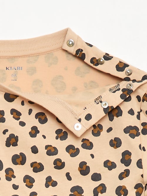 Camiseta estampada de manga larga - colección fácil de poner - Kiabi