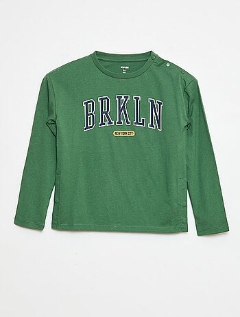 Camiseta estampada de manga larga - colección fácil de poner