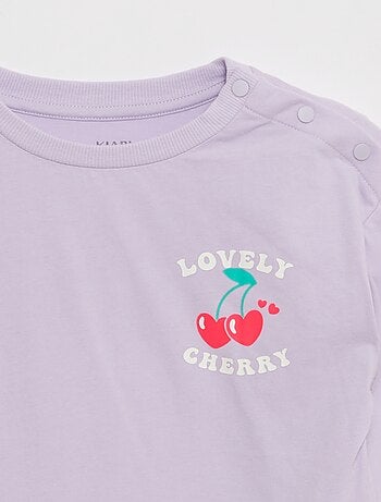 Camiseta estampada de manga larga - Fácil de Poner