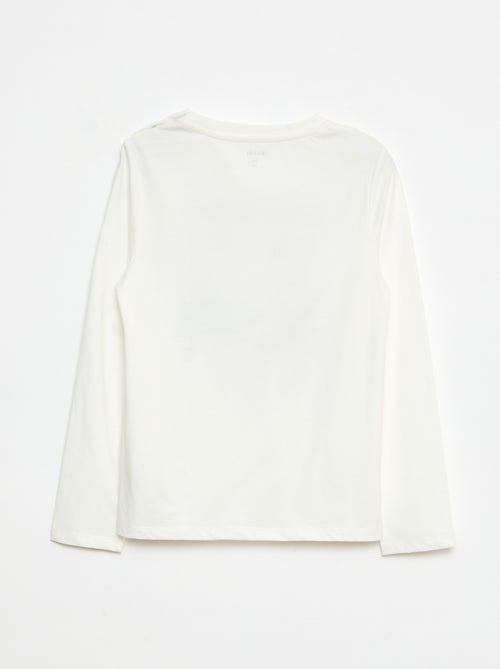 Camiseta estampada de manga larga - So Easy - Kiabi