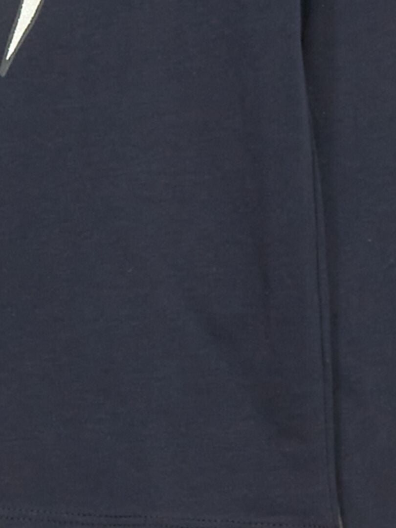 Camiseta estampada de manga larga AZUL - Kiabi