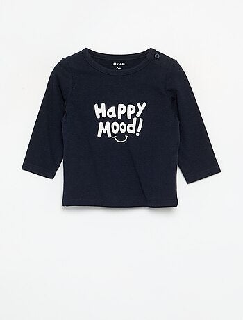 Camiseta estampada de manga larga