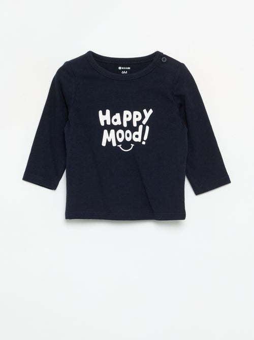 Camiseta estampada de manga larga - Kiabi