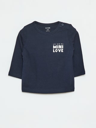 Camiseta estampada de manga larga