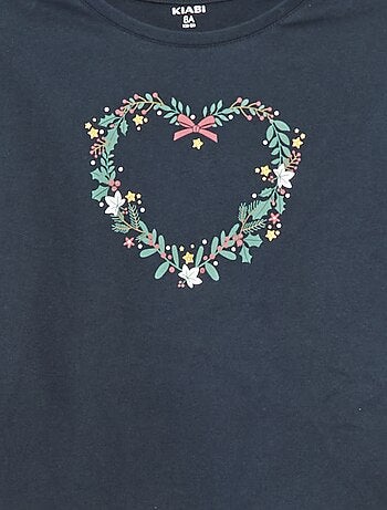 Camiseta estampada de manga larga