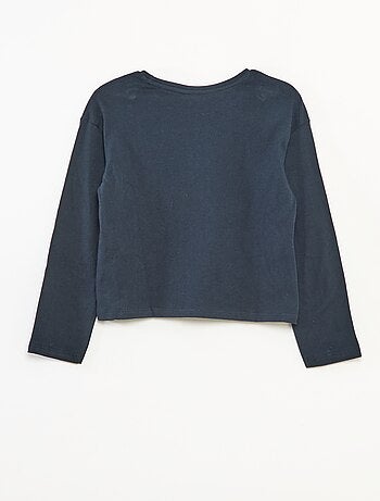 Camiseta estampada de manga larga