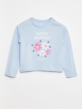 Camiseta estampada de manga larga