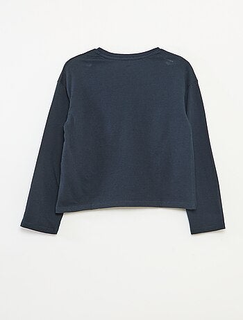 Camiseta estampada de manga larga