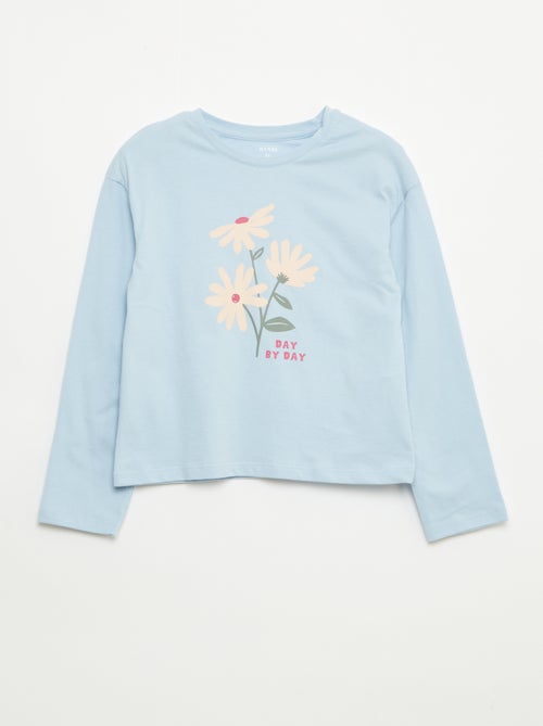 Camiseta estampada de manga larga - Kiabi