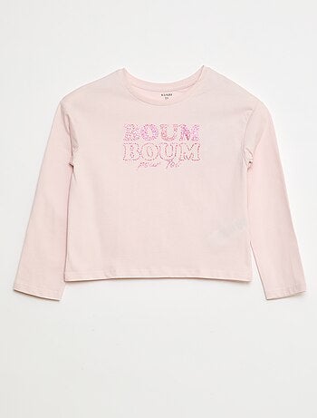 Camiseta estampada de manga larga