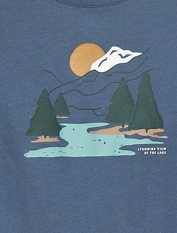 Camiseta estampada de manga larga