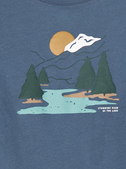 Camiseta estampada de manga larga - Kiabi