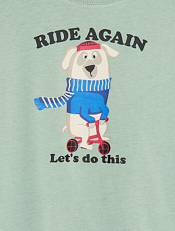 Camiseta estampada de manga larga